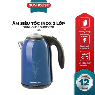 Ấm đun siêu tốc sunhouse shd1382b 1,7 lít