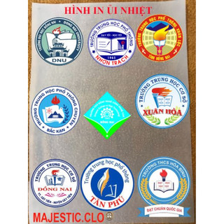Logo Sticker đồng phục trường học ủi áo tại nhàcông nghệ in pet chuyển nhiệt ủi trực tiếp