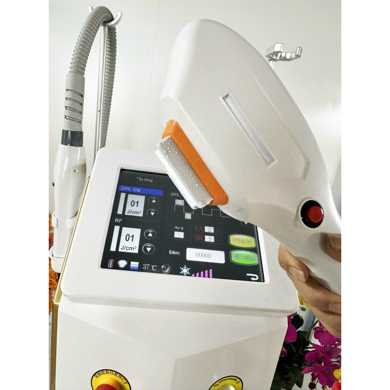 Máy xóa xăm -triệt lông 2in1 GEINE KOREA - Bh 24 Tháng