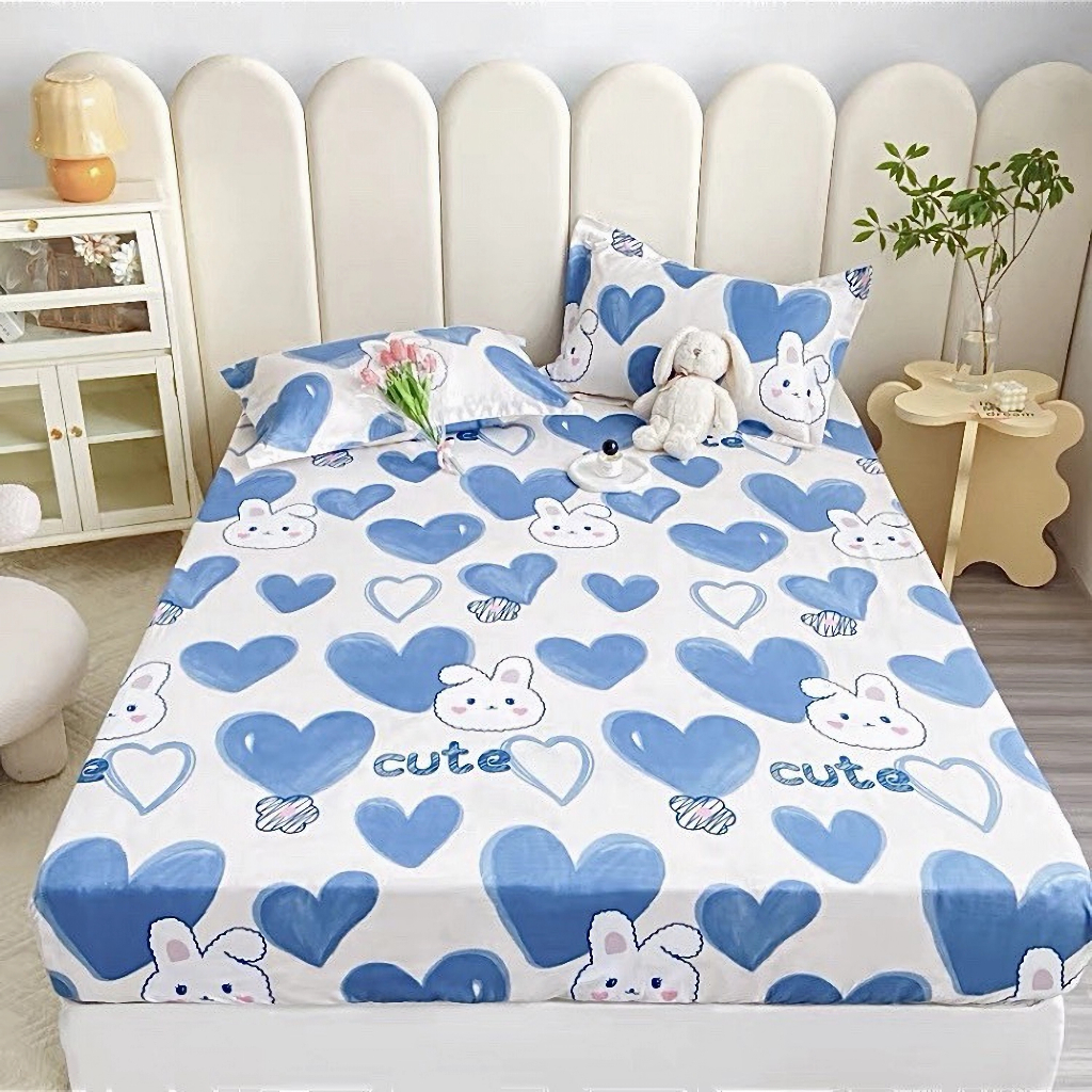 Lẻ Ga Trải Giường, Ga Bo Chun vải Cotton Poly nhiều kích thước M2/M6/M8/2M2