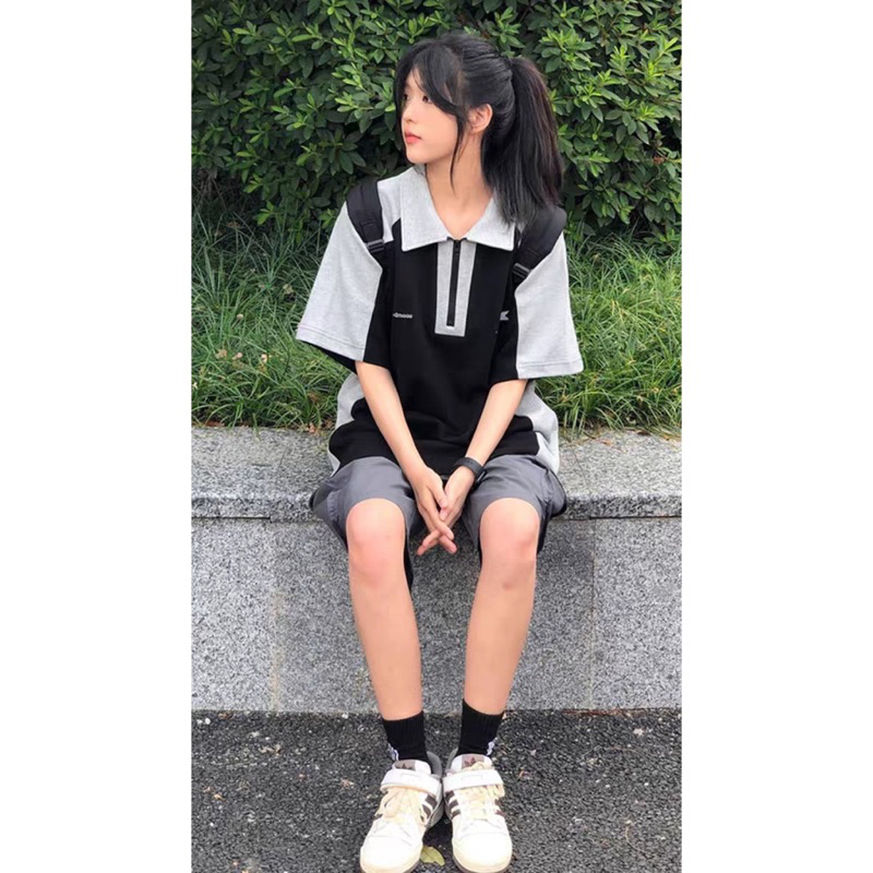 Áo Polo Phối Khoá Kéo SuperStar GOTOMI Local Brand Polo Unisex Nam Nữ GTM 2023