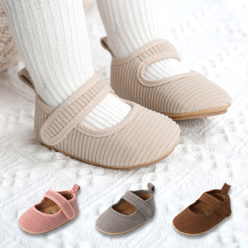 Giày tập đi cho bé đế cao su chống trơn trượt đính nơ siêu dễ thương