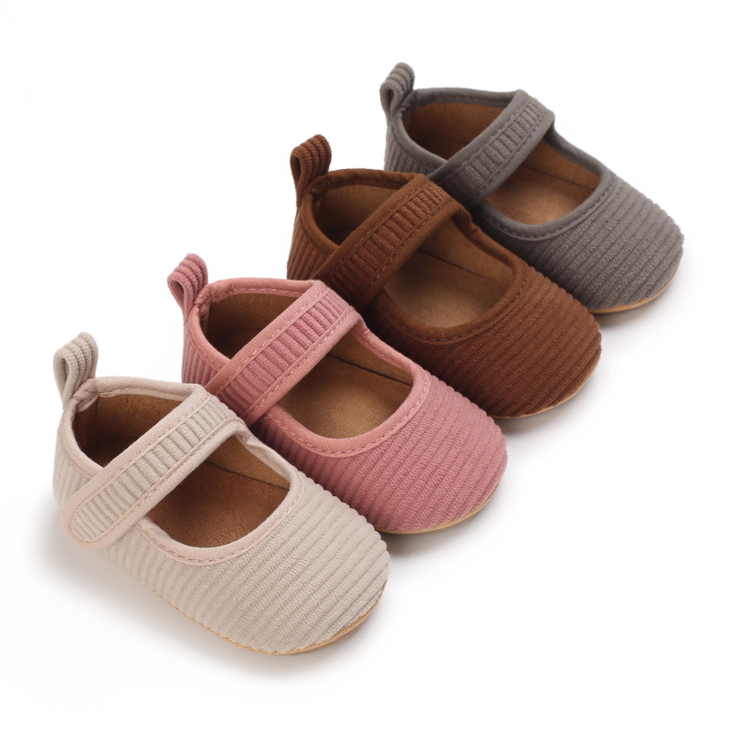 Giày tập đi cho bé đế cao su chống trơn trượt đính nơ siêu dễ thương