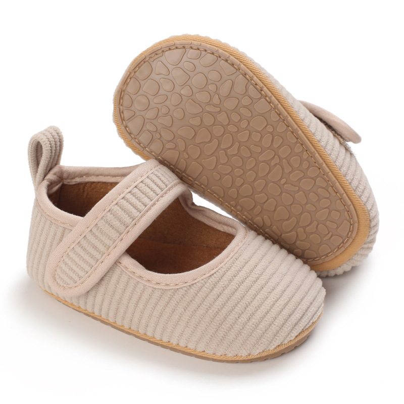 Giày tập đi cho bé đế cao su chống trơn trượt đính nơ siêu dễ thương