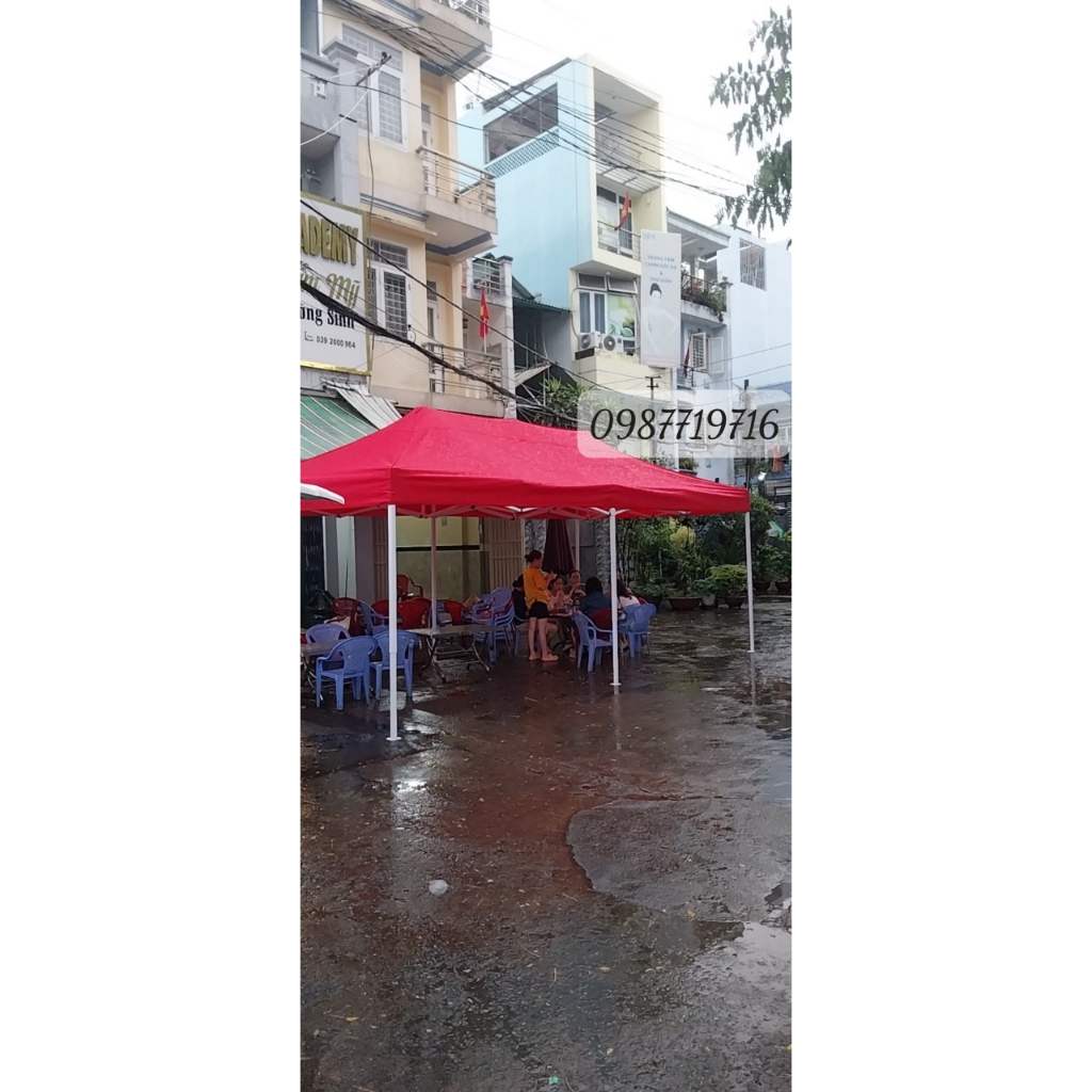 NHÀ BẠT XẾP DI ĐỘNG 3MX6M