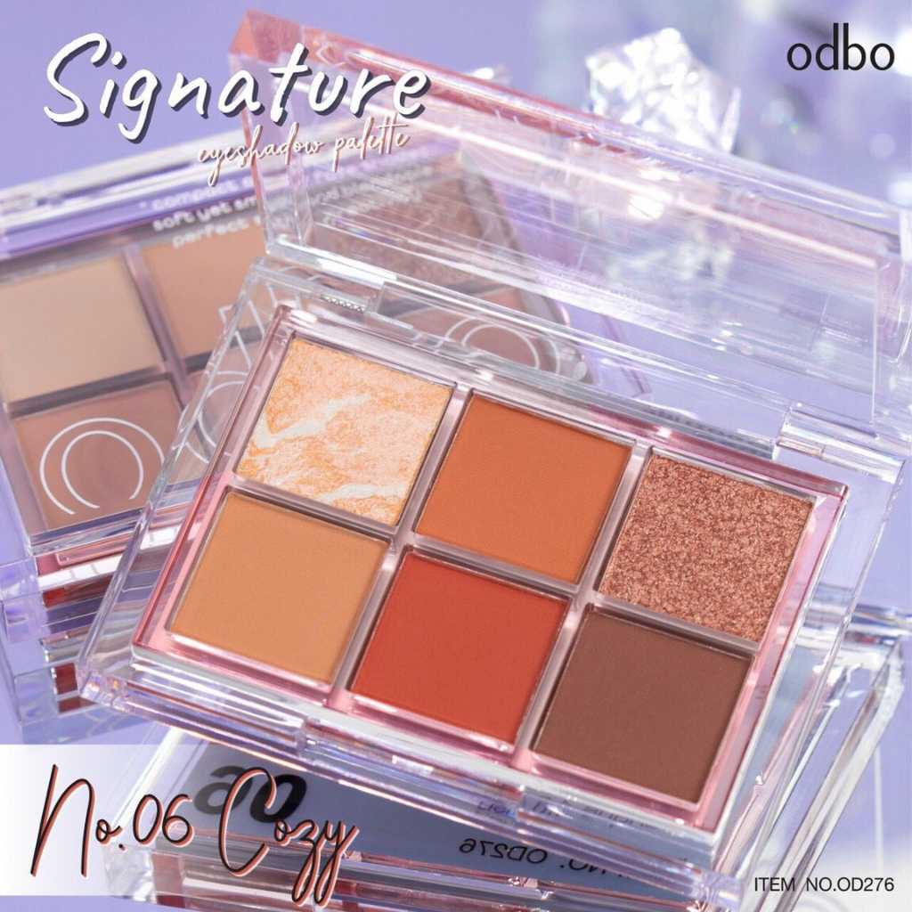 Bảng Phấn Mắt 6 Ô Odbo Signature Eyeshadow Palette OD276 - ODBO.STORE