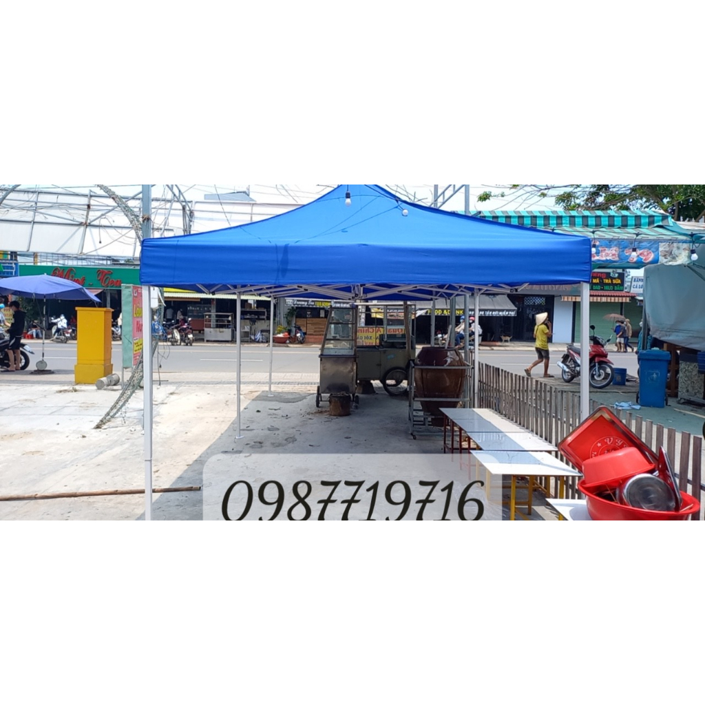 NHÀ BẠT XẾP DI ĐỘNG 3MX6M