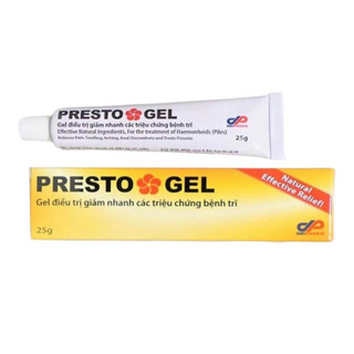 Gel bôi trĩ nội, trĩ ngoại presto gel tuýp 25g- hàng nhập khẩu israel