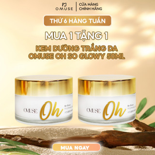 Kem dưỡng trắng da mặt, dưỡng ẩm OMUSE Oh So Glowy Brightening Cream 50ml
