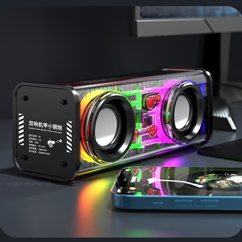 Loa bluetooth A88 led nháy theo nhạc RGB, công suất 10W, nghe nhạc hay, âm bass tốt bảo hành 12 tháng