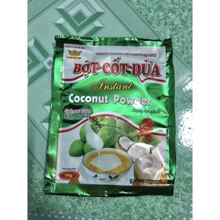 Bột cốt dừa nguyên chất Thành Phát 1 gói x 50g.