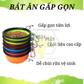Bát ăn gấp gọn cho chó mèo 13cm