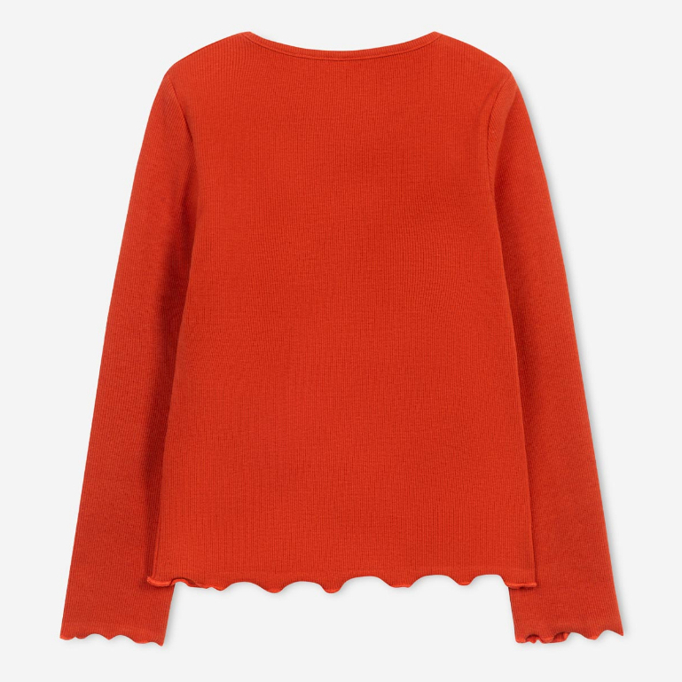 Áo thun gân xuất dư cho bé gái, áo thu đông trẻ em trơn chất vải cotton co giãn tốt