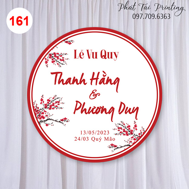 MS 161 - Bảng Gia Tiên, Backdrop trang trí đám cưới