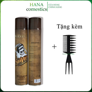Gôm xịt tóc nam nữ tạo kiểu giữ nếp suavecito 420ml