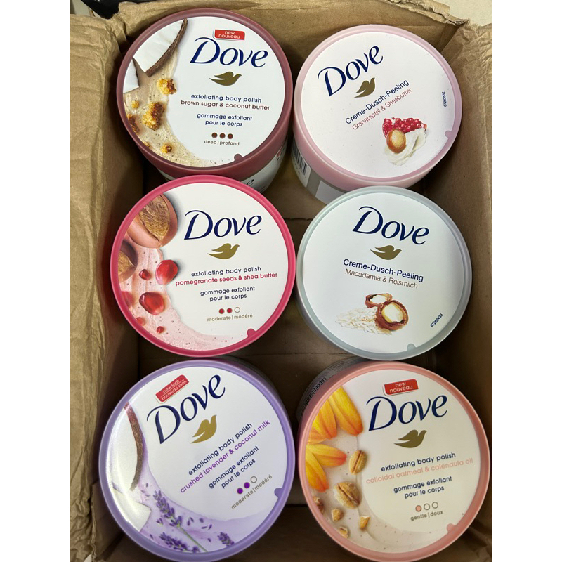 Tẩy da chết Body Dove giúp da mịn màng chiết xuất từ thiên nhiên