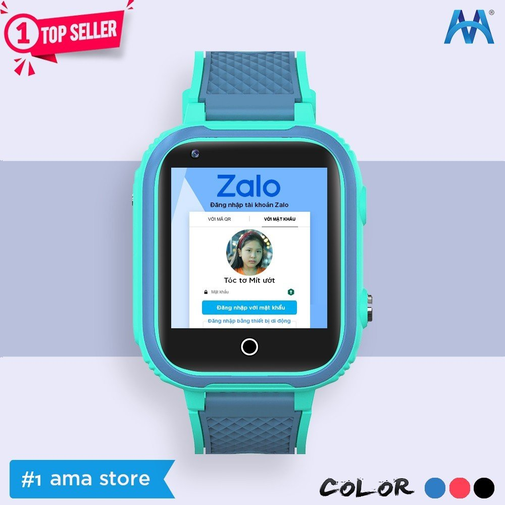 Đồng hồ Thông minh Trẻ em có Zalo Youtube Lắp sim Kết nối Wifi 4G Bluetooth Định vị GPS nghe Nhạc xem Video AMA LT21