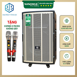 Loa kéo nanomax s-15d1 bass 40cm 500w karaoke bluetooth