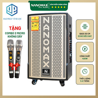 Loa kéo nanomax sk-12f7 bass 30cm 400w karaoke bluetooth