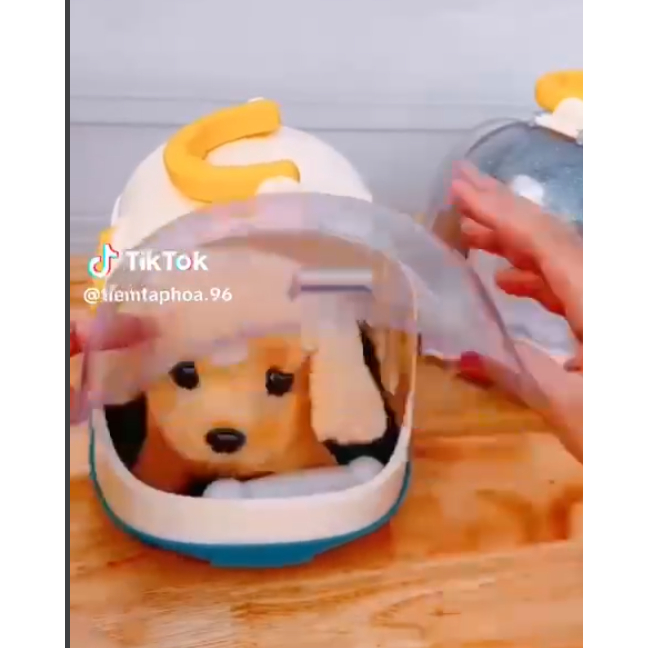 Bộ đồ chơi chăm sóc thú cưng có lồng cho bé