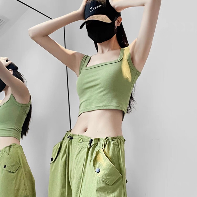 Áo Crotop Nữ Sát Nách,chất thun tăm dày dặn ôm sát body có thể mặc đi tập nhảy,đi chơi