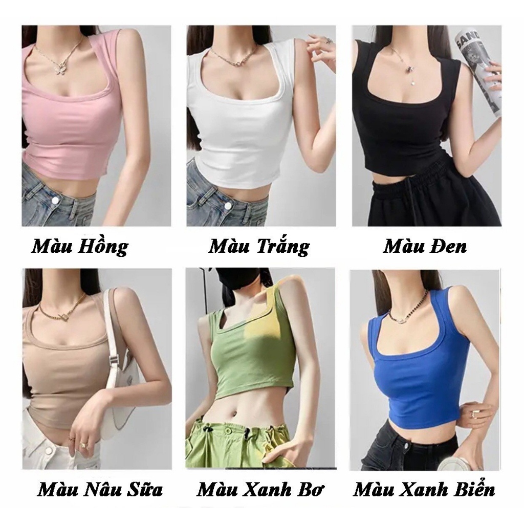 Áo Crotop Nữ Sát Nách,chất thun tăm dày dặn ôm sát body có thể mặc đi tập nhảy,đi chơi | BigBuy360 - bigbuy360.vn
