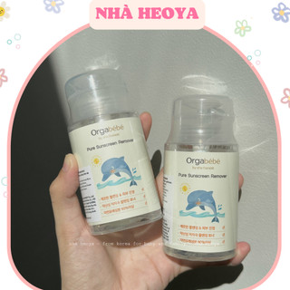 Nước tẩy trang kem chống nắng hữu cơ orgabebe 150ml cho bé từ 6m+