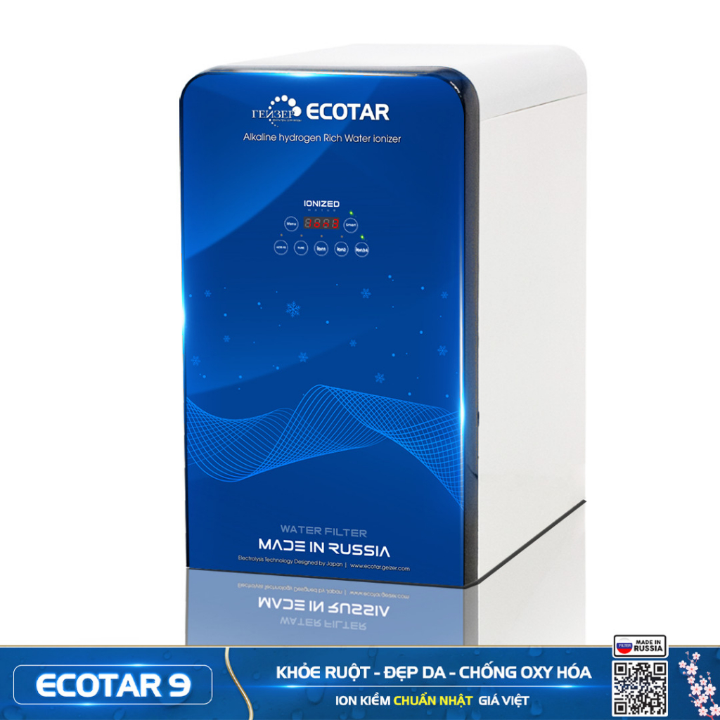 Máy lọc nước ion kiềm giàu hydro Geyser Ecotar 9