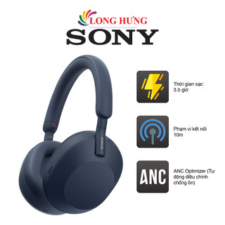 Tai nghe chụp tai bluetooth sony wh-1000xm5 - hàng chính hãng