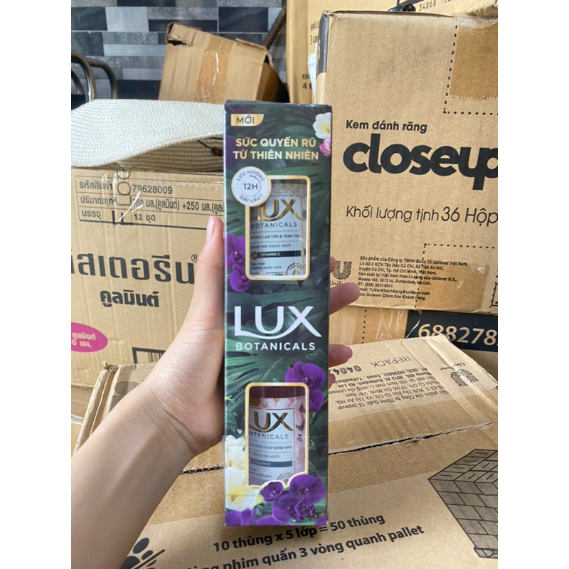 Combo 2 chai sữa tắm 100g hương hoa hồng và lan tiên & tràm trà