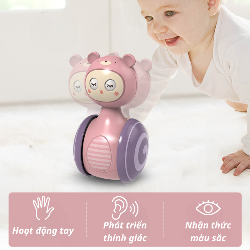 Đồ chơi lật đật biết chớp mắt cho bé