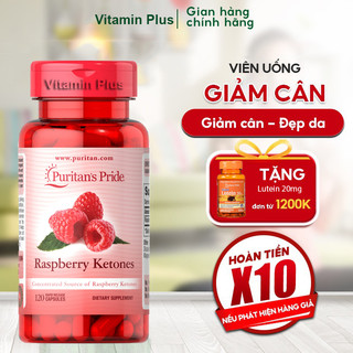 Viên uống hỗ trợ giảm cân an toàn,ngăn chặn tích tụ chất béo,không thèm ăn Puritans Pride RaspberryKetones