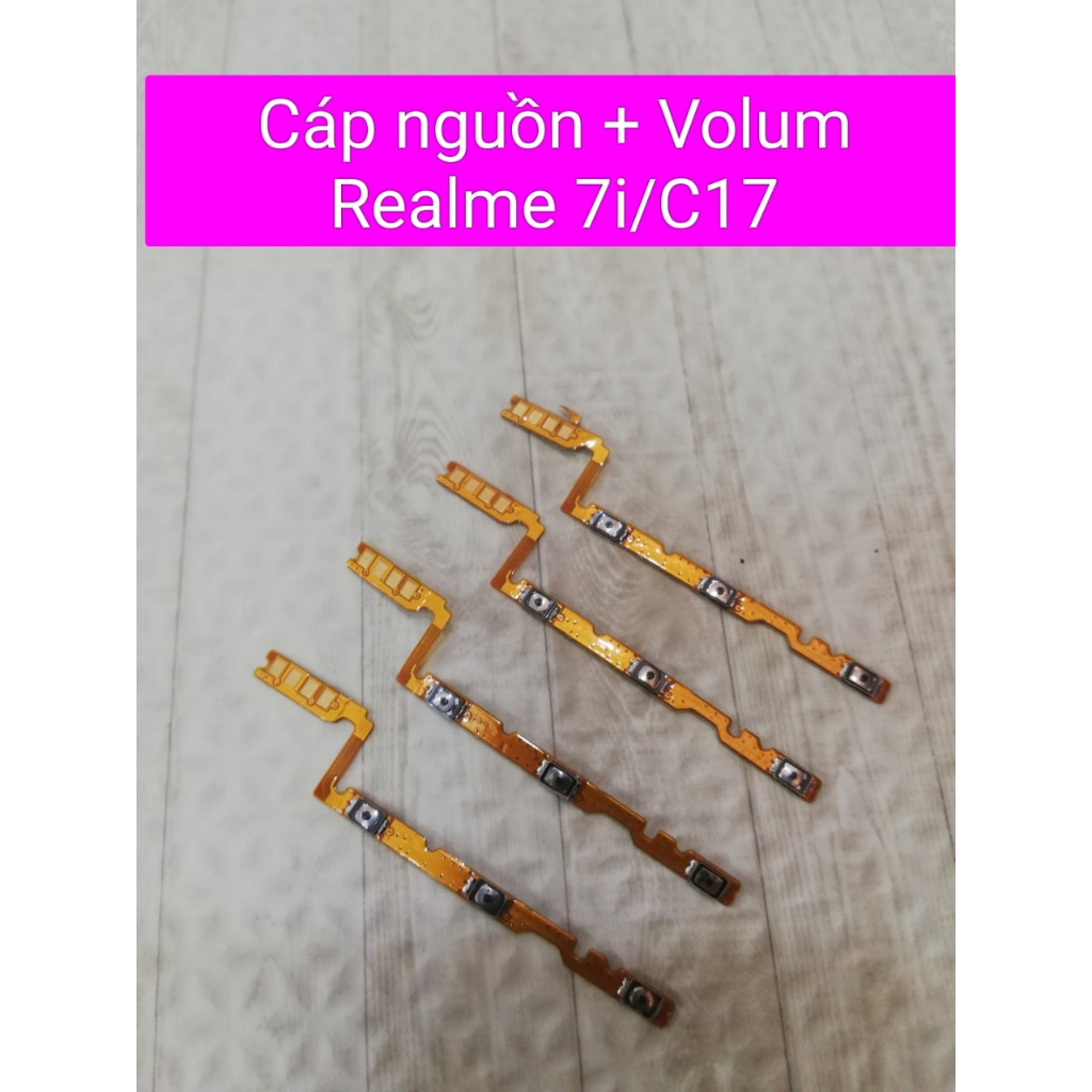 Cáp nguồn + Volum Realme 7i/C17