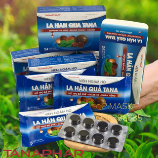 Viên ngậm ho la hán quả có đường tanaphar làm ấm họng, giảm ho 24 viên