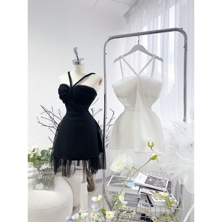 SP020293 ❤ĐẦM CỔ YẾM DÂY TẾT PHỐI VOAN LƯỚI 2M  🌼