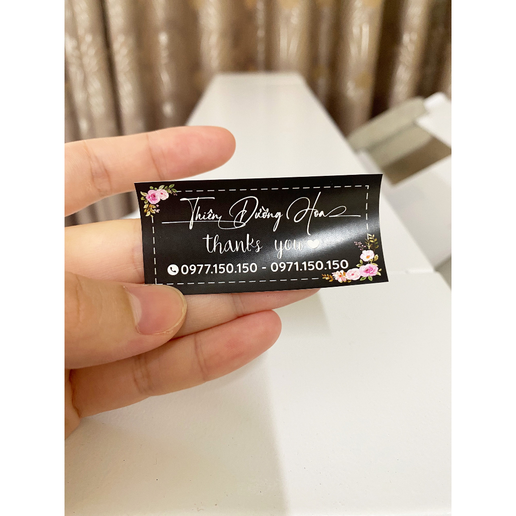 Tem dán hoa, dán bánh IN THEO YÊU CẦU