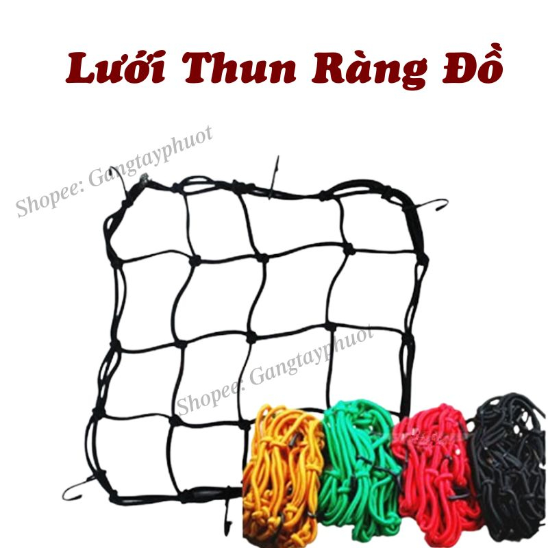 Lưới Thun Ràng Đồ Moto, Xe Máy Đi Phượt Loại Không Phản Quang L2