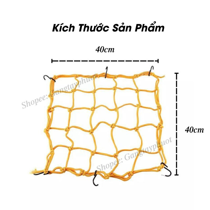 Lưới Thun Ràng Đồ Moto, Xe Máy Đi Phượt Loại Không Phản Quang L2