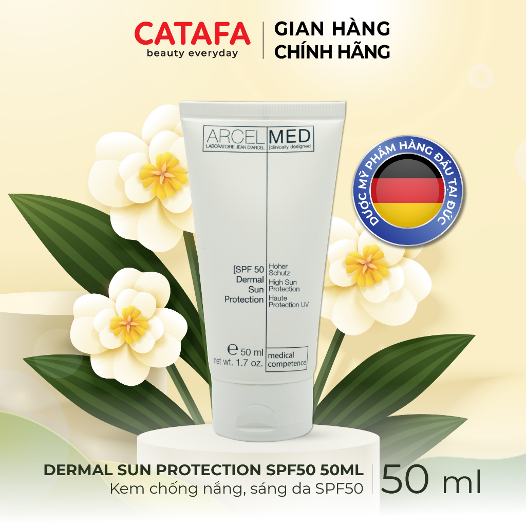 J26 Kem chống nắng, sáng da SPF 50 50ml Jean d'Arcel