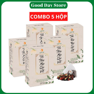  Trà thảo mộc Quê Việt, Hỗ trợ giảm cân an toàn,thải độc,mát gan,1 hộp 600gram gồm 20 túi lọc