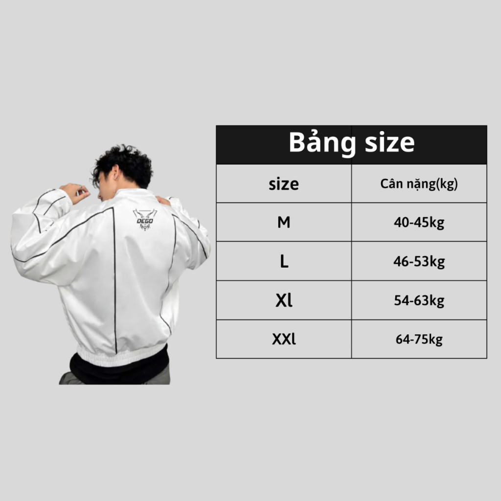 Áo khoác gió Dego  cao cấp ,dày dặn , hàng chuẩn 2 lớp , tag mác đầy đủ , i hình bên shop M75 Latizia.vn