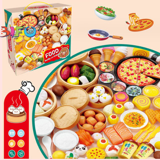 [HỘP ĐẸP] Bộ đồ chơi nấu ăn nhà bếp dimsum fastfood BBQ cho bé vui chơi