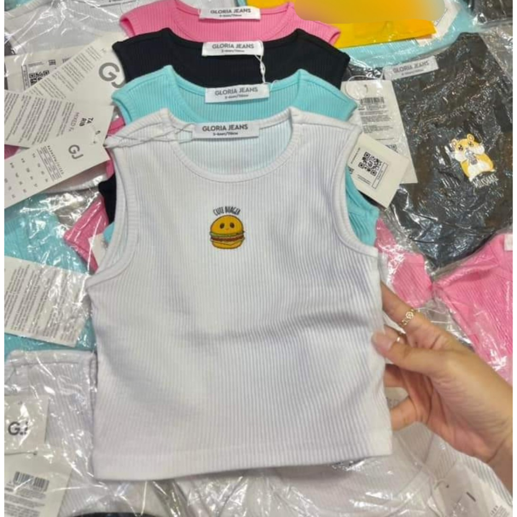 Áo thun Croptop bé gái vnxk thun co giản