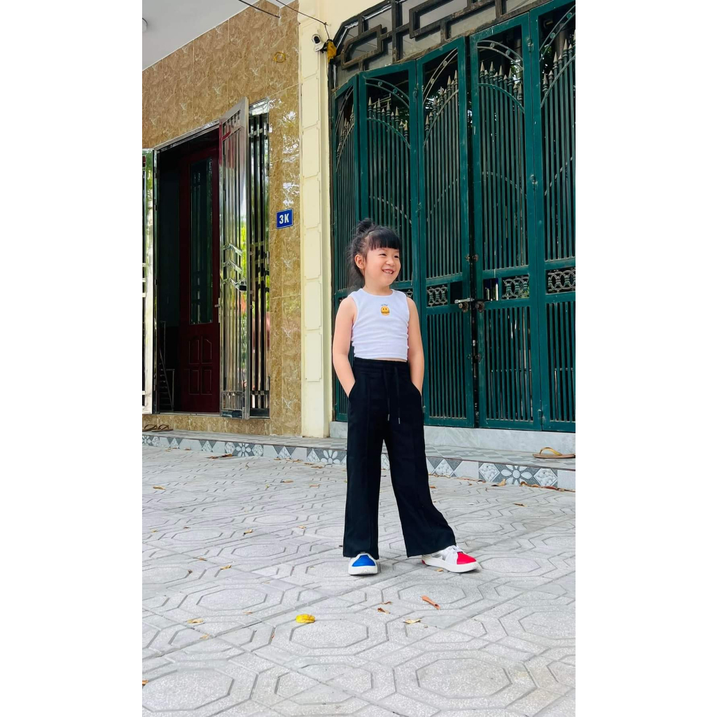 Áo thun Croptop bé gái vnxk thun co giản