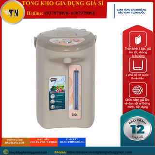 Bình thủy điện 3.0 l sunhouse sh1530