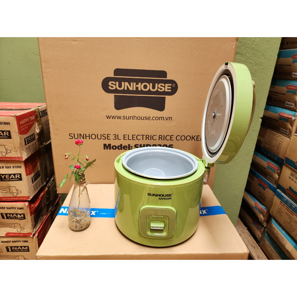 Nồi Cơm Điện 1.2L Sunhouse Mama SHD8265G, hàng chính hãng, siêu bền, bảo hành 12 tháng
