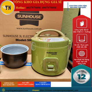 Nồi Cơm Điện 1.2L Sunhouse Mama SHD8265G, hàng chính hãng, siêu bền, bảo hành 12 tháng