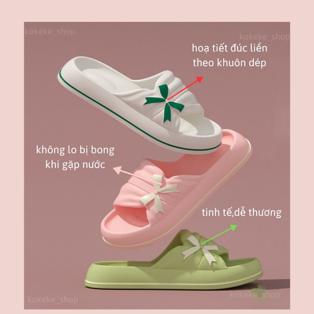 Dép bánh mì nữ,dép bánh mì nơ,dép quai ngang nữ,dép nữ thời trang,dép đế xuồng,dép quai ngang cao,xinh lắm chị em ơi.