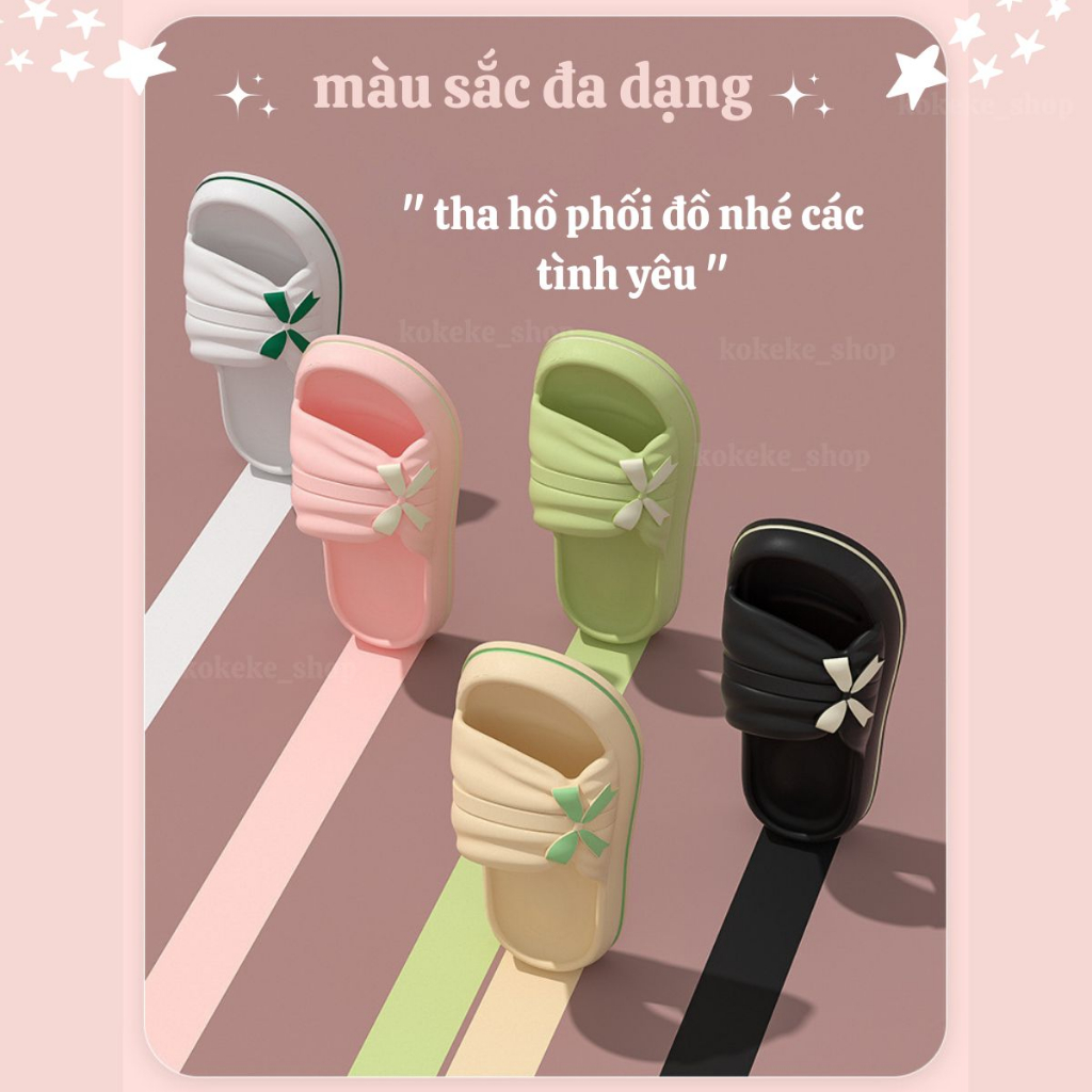 Dép bánh mì nữ,dép bánh mì nơ,dép quai ngang nữ,dép nữ thời trang,dép đế xuồng,dép quai ngang cao,xinh lắm chị em ơi.