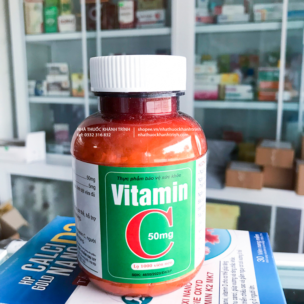 Vitamin C 50mg tăng đề kháng